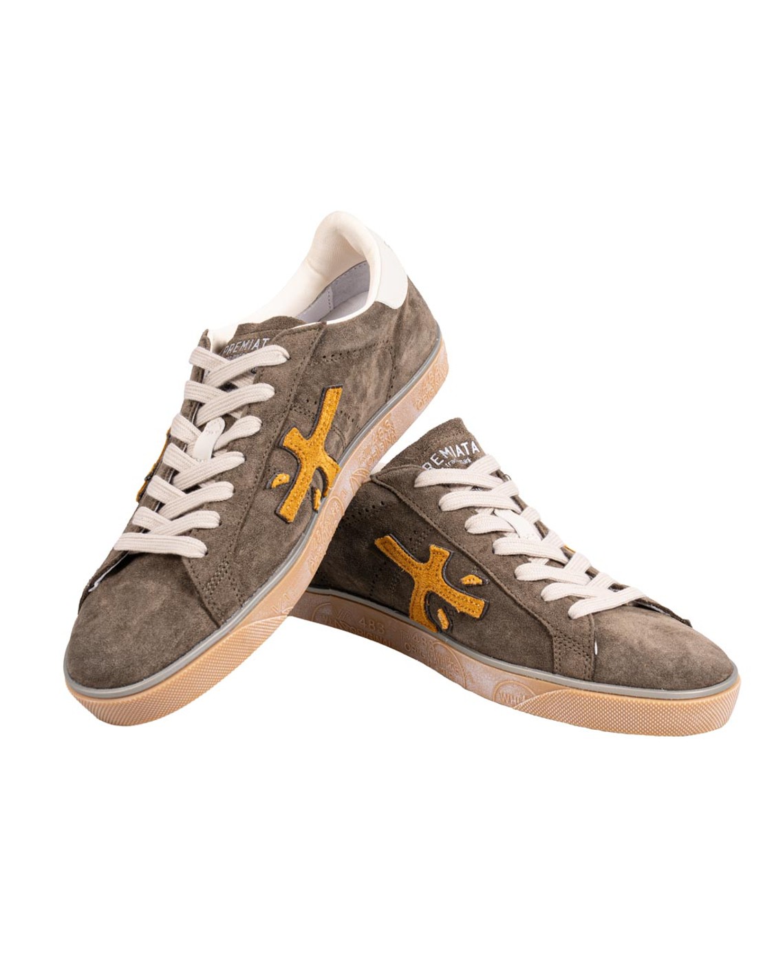 shop PREMIATA  Scarpa: Premiata sneakers "Steven 7627".
Tomaia in pelle, logo in pelle a contrasto di colore.
Altezza Suola 2,2 cm.
Fusbet interno 28,5 cm.
Composizione Suola: 100% Gomma.
Composizione Tomaia: 100% Pelle di vitello.
Composizione Fodera: 86% Pelle di capra 14% Pelle di vitello.
Fabbricato in Vietnam.. STEVEN-7627 number 6697536